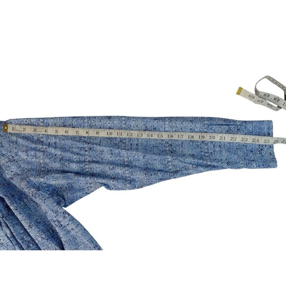 Ariat Mens XL Blue Patterned Long Sleeve Western Shirt - Picture 7 of 9